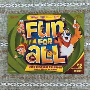 2008- 2009 Vintage Kelloggs Keebler Food Breakfast Calendar